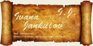Ivana Jankulov vizit kartica
